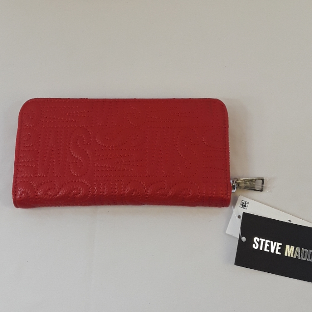 Steve Madden Chance Logo Zip Around Wallet - Picture 2 of 4